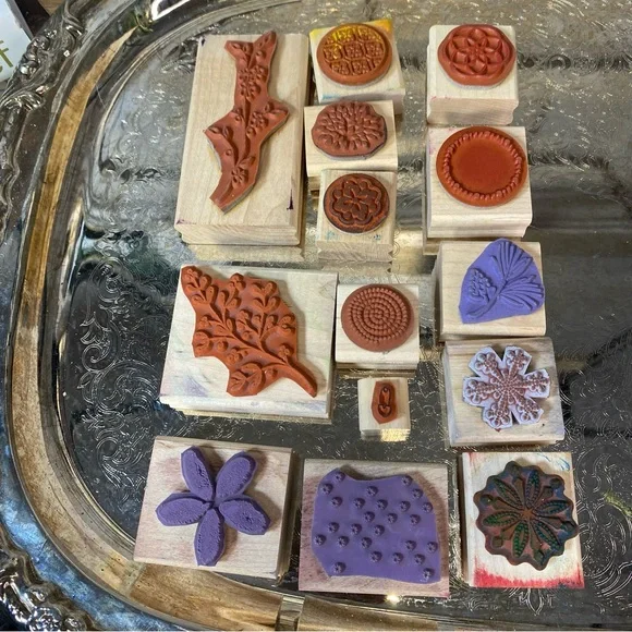 Stampin' Up! Floral and Geometric Wooden Stamp Set of 14 - Picture 4 of 4